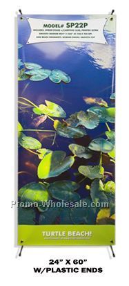 Banner Stand - X / Spider 24"x60" With Plastic Ends