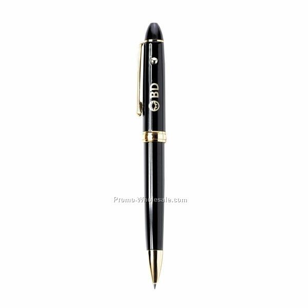 Bengal Black Laser Pointer, Retractable Pen & Stylus