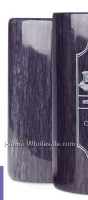 Black Marble Laser Engraved With Color Fill Wine Cooler