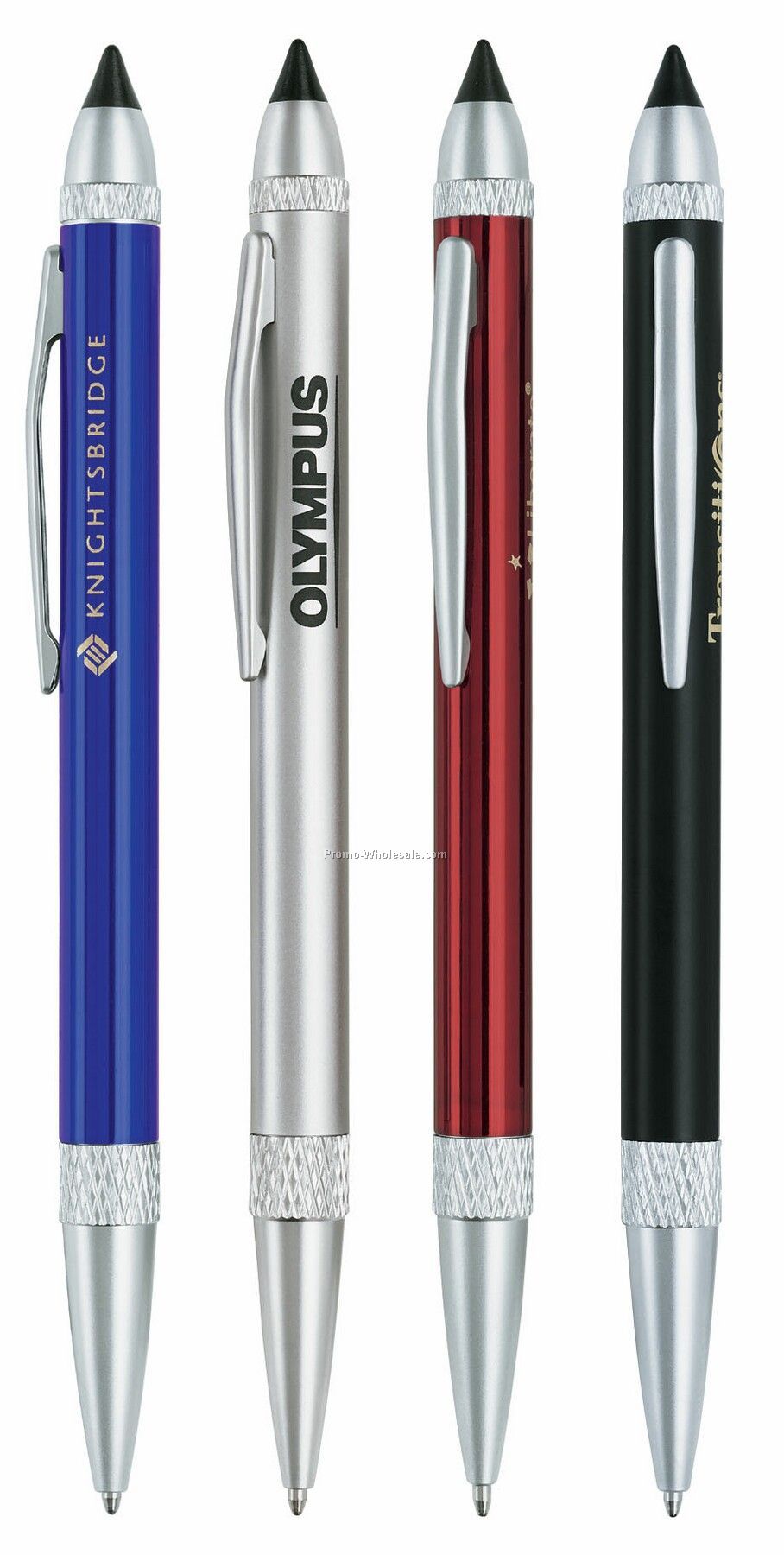 Black Petri 2-in-1 Ballpoint & Stylus