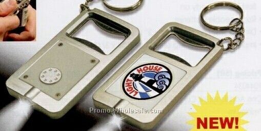 Bottle Opener Flashlight Keychain