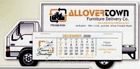 Box Truck Standard Full Color Die Cut Calendar - Before June 1