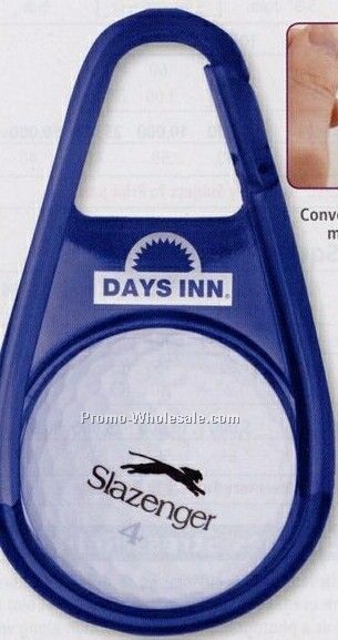 Carabiner Golf Ball Holder W/Ball Marking Guide (5 Days Service)