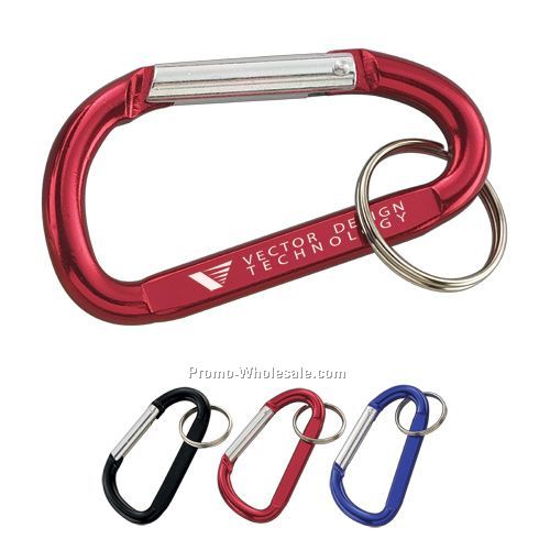 Carabiner Key Chain With Split Ring