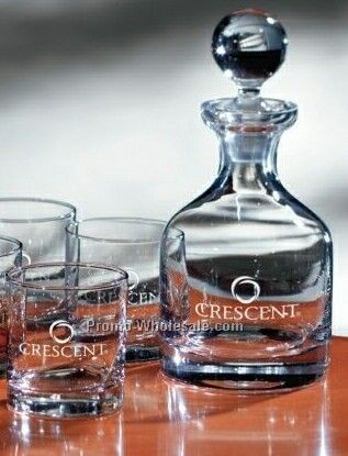 Classic Decanter Set - 1 Decanter W/ 2 Glasses