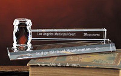 Crystal Gavel (10"l)