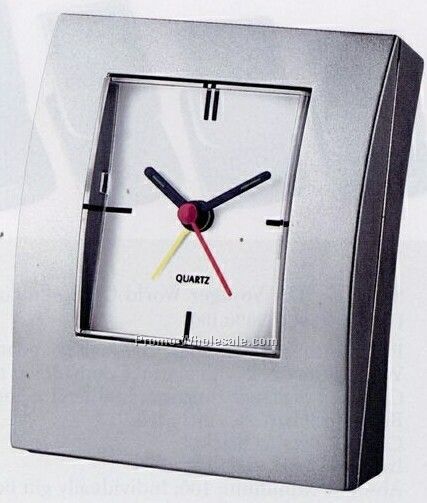 Deco Desk Clock With Glow-in-the-dark Hands