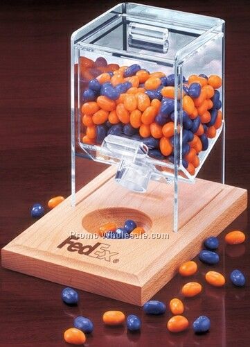 Desktop Dispenser W/ Custom-color Assortment Of Jelly Belly Jelly Beans