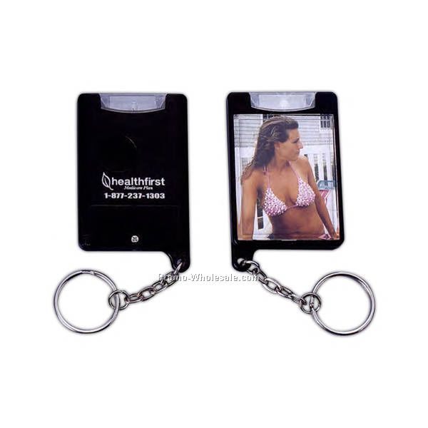 Flashlight Photo Holder Keychain