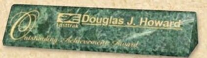 Green Marble Desk Name Block (12"x2"x2")