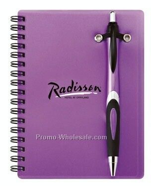 Helix Pen Combo W/ Double Spiral Bound Notebook