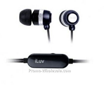 Iluv Lightweight Earphones W/ Silver Accent