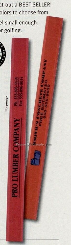 International Carpenter Black Pencil W/ 2 Day Service