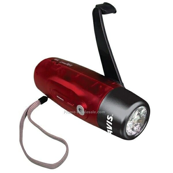 LED Crank Flashlight/ Charger (Imprinted)