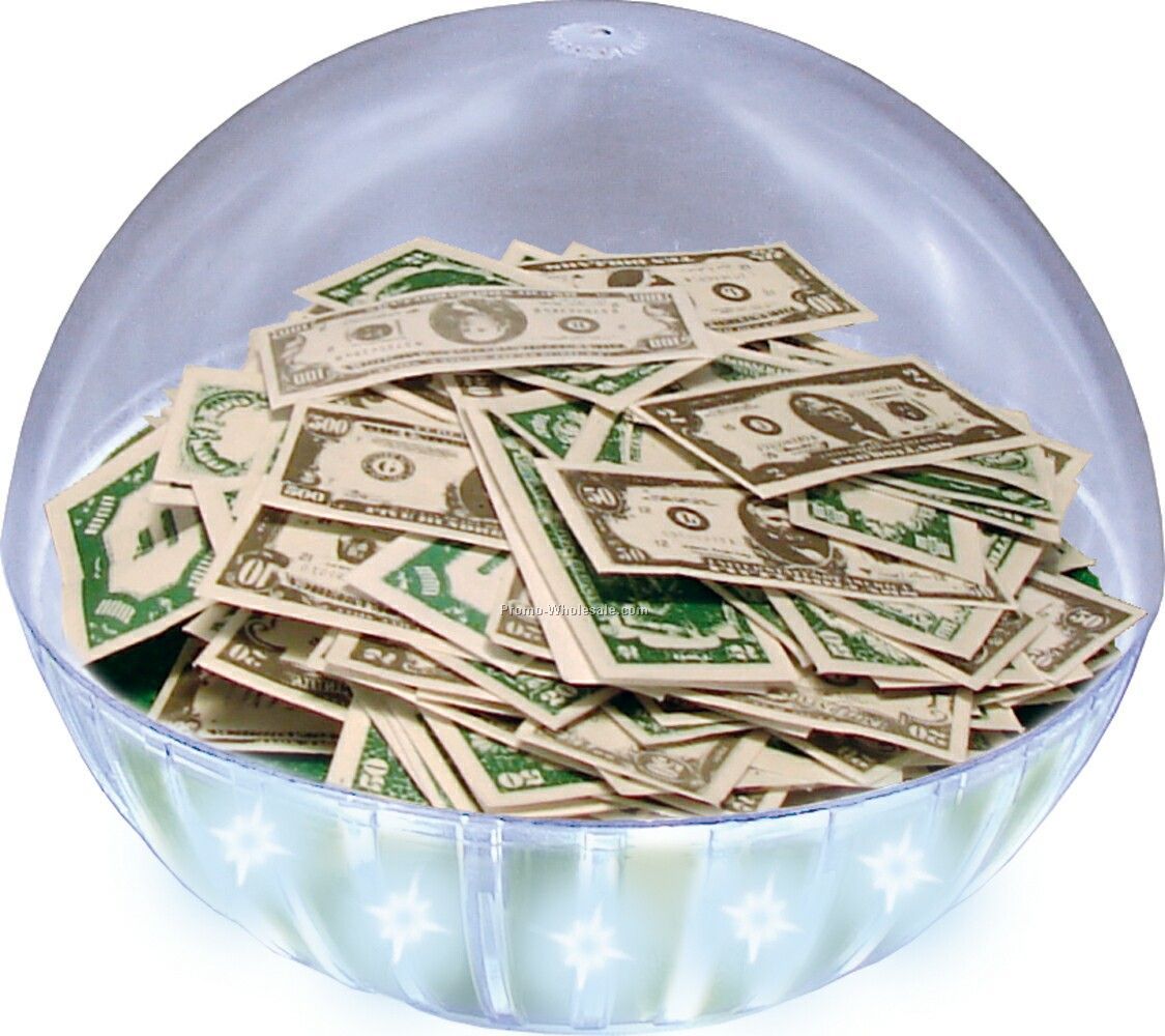 Lighted Crystal Globe/Money