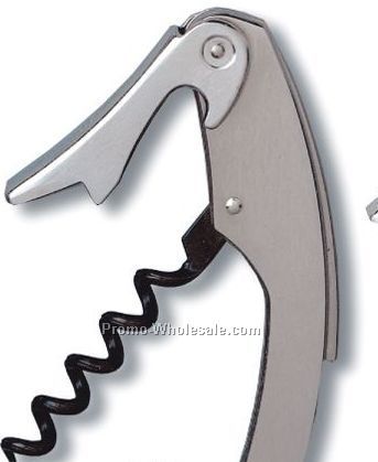 Mezzaluna Waiter's Stainless Steel Corkscrew (Screen Printed)