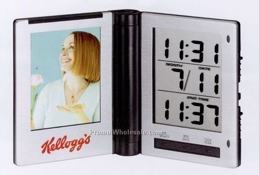 Minya Travel Alarm Clock Photo Frame