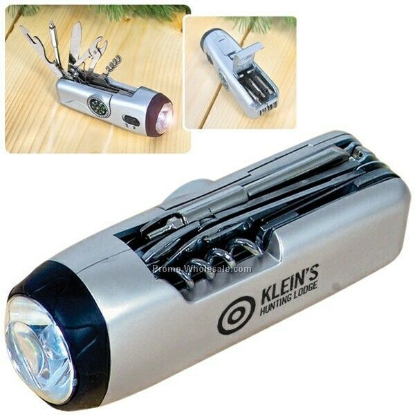 Multi Tool Unit W/ LED Light (Not Imprinted)