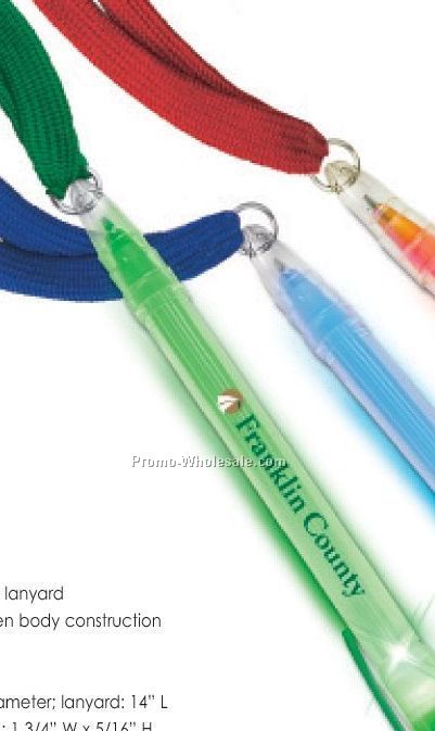 Neck Light Buzpen With Green LED Light