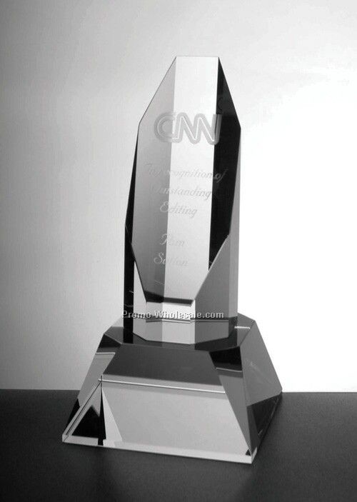 Octagon Face Award With Base (Medium)