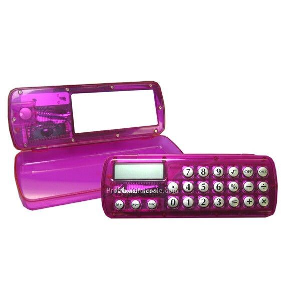 Pencil Case With Calculator & Mirror