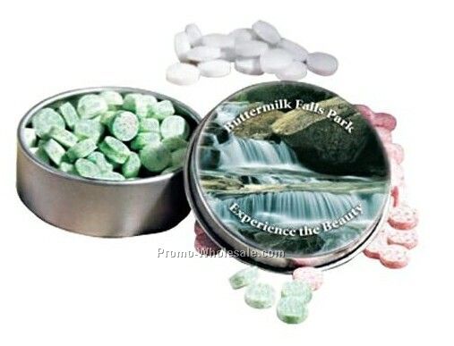 Pond Flat Top Tin With Mini Mints (Standard Shipping)