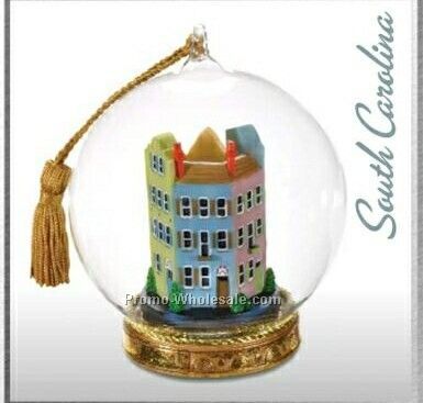 Rainbow Row Memory Globe