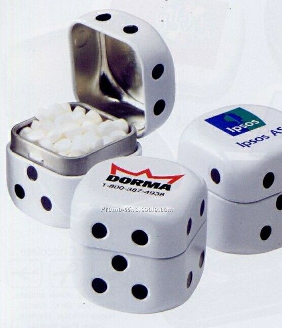 Roll The Dice Tin W/ Micromints