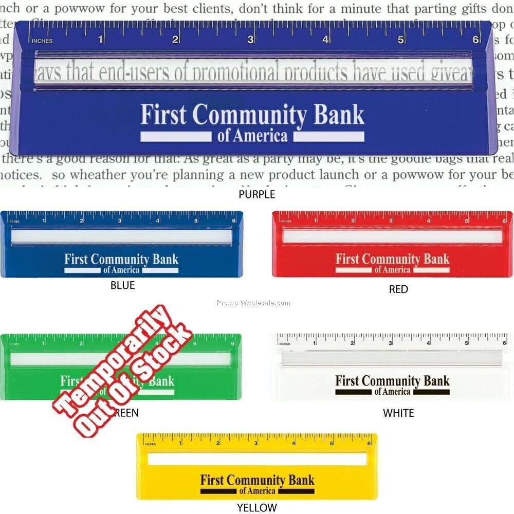 Ruler With Magnifier (1 Day Production)