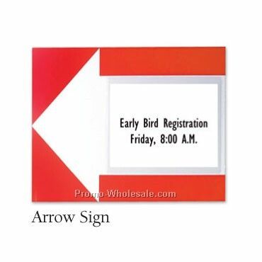 Slip-in Sign Holder - Arrow