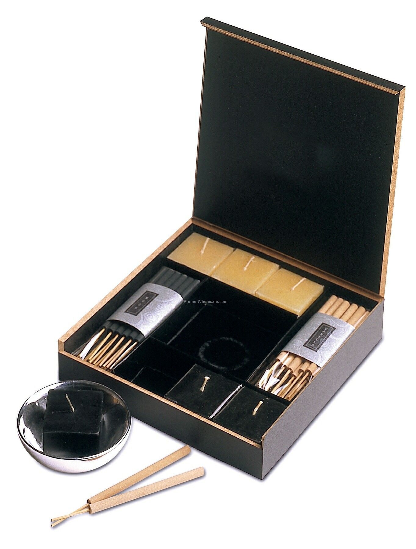 Square Candles & Incense Sticks Set