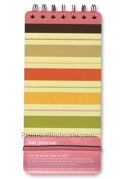 Toffee Stripes List Journal