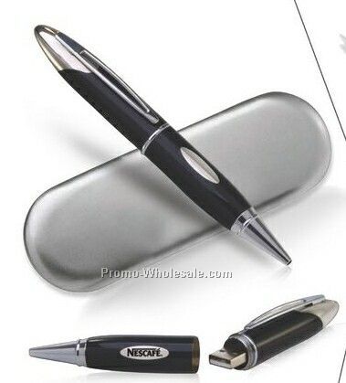 Twist Action Pen With Memory Flash Card