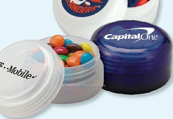 Twist Top Translucent Container - Red Hot/White Mints