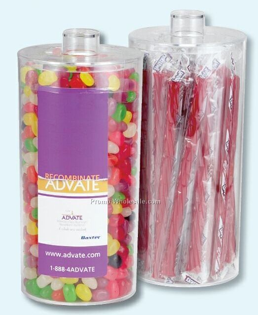 Twizzlers Tall Plastic Jar (4-1/16"x8-1/8")