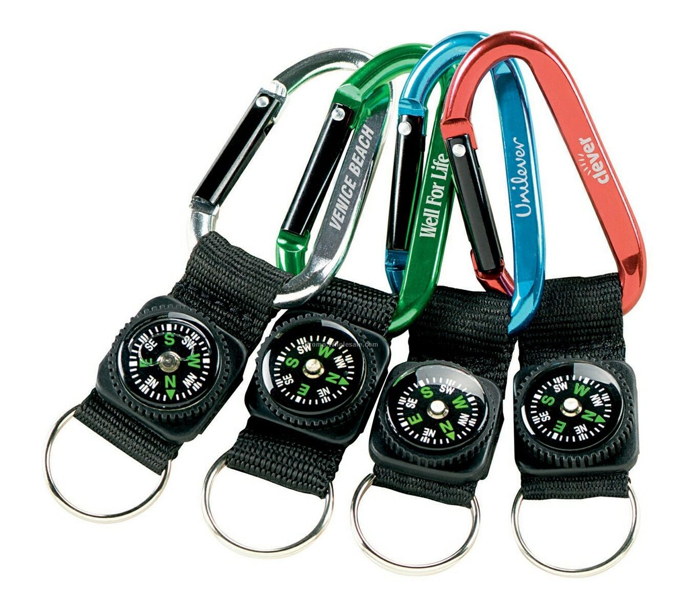 V-line Navigating Carabiner With Compass