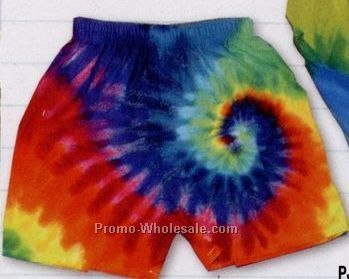 Youth Tie Dye No Fly Standard Boxer Shorts (Xs-l)