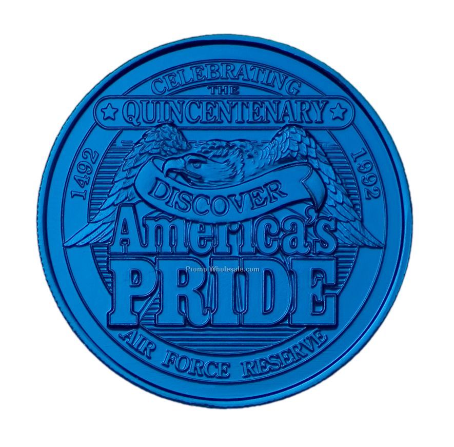 1-1/4" Anodized Aluminum Coin / Medallion (16 Gauge)