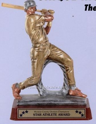 15" Unique High Quality Sport Sculptures (Baseball Batter)