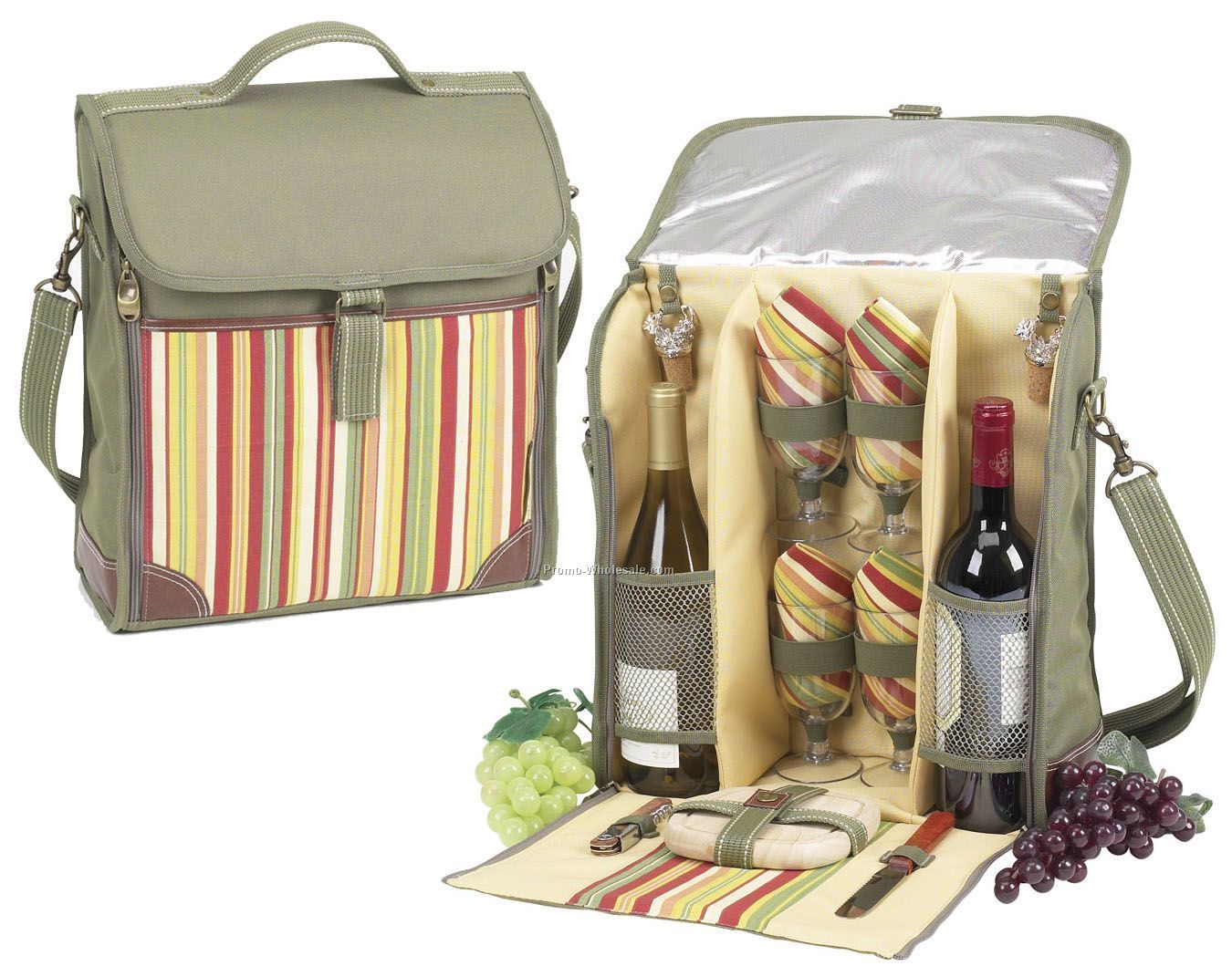 15"x13-1/2"x5-1/2" Wine Cooler Tote Bag