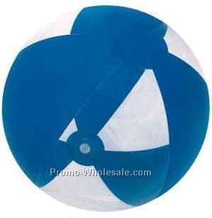 16" Inflatable Transparent W/ Solid Combination Beach Ball