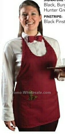 28"x28" Scoop Neck Apron (Hunter Green)