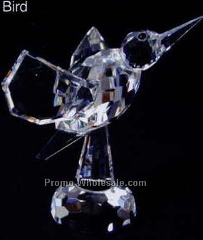 3" Optic Crystal Bird Figurine