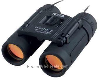 3-1/2"x2-3/8" 8x21 Dcf Black Binoculars