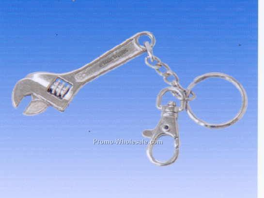 3/4" Metal Wrench & Keychain (Screened)