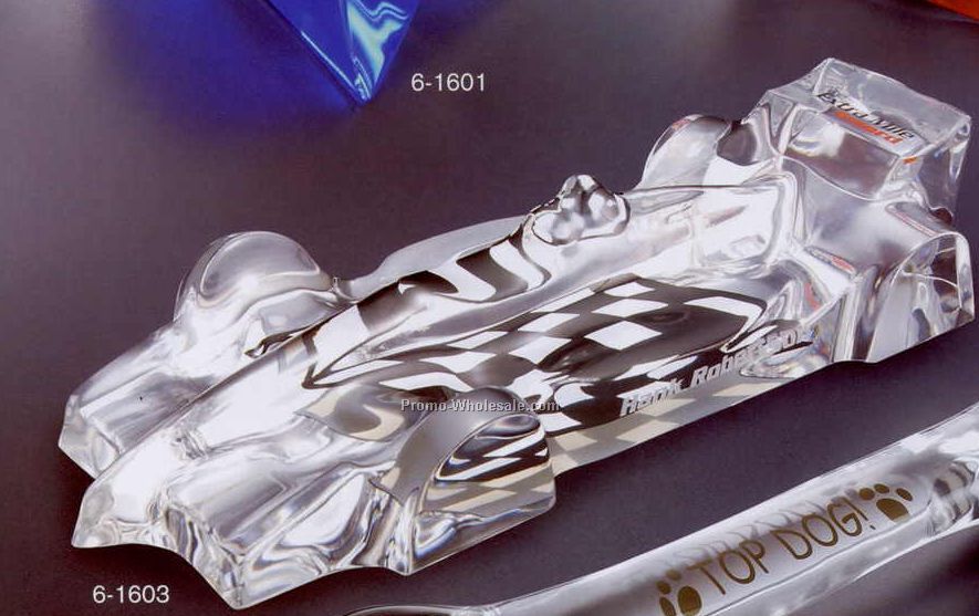 3-5/8"x2"x9" Large Acrylic Indy Car Replica Award