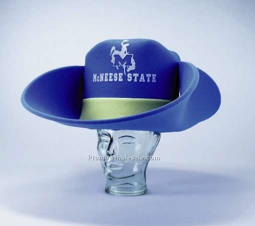 30 Gallon Foam Cowboy Hat W/ Custom Print