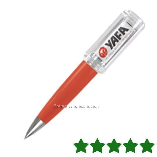 5" Solar Powered Flashing Pen (Red)