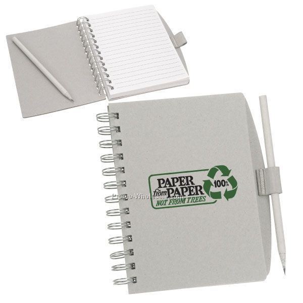 5-1/2"x7" Recycled Coordinator Journal With Pencil (Standard)