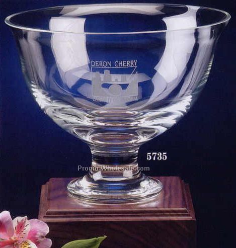 8-1/2" Crystal Estate Accolade Trophy Bowl